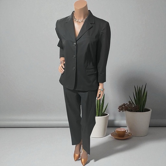 Calvin Klein Women's Charcoal Pantsuit - Picture 1 of 16